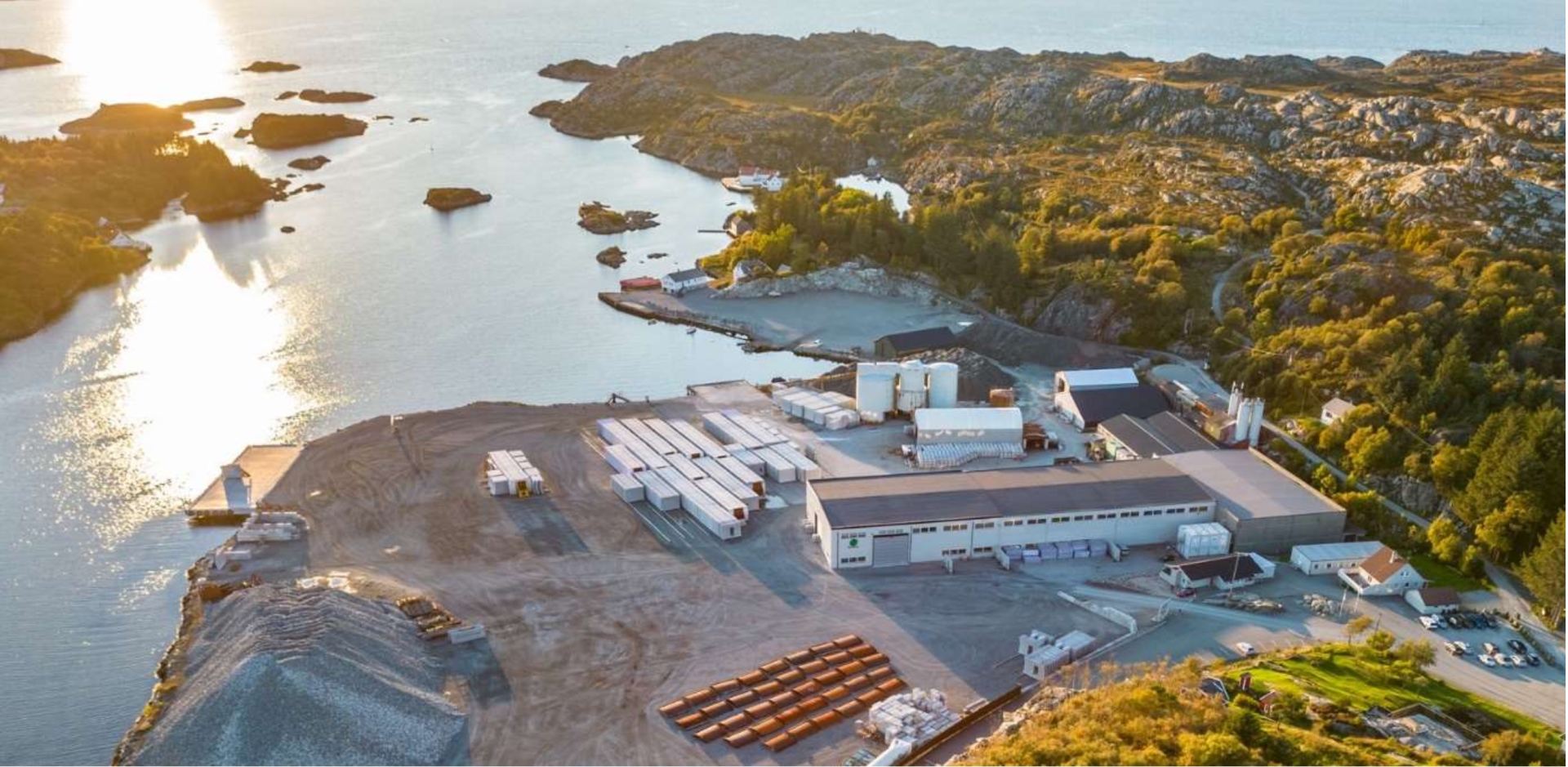Ølen Betong sin elementfabrikk i Sveio